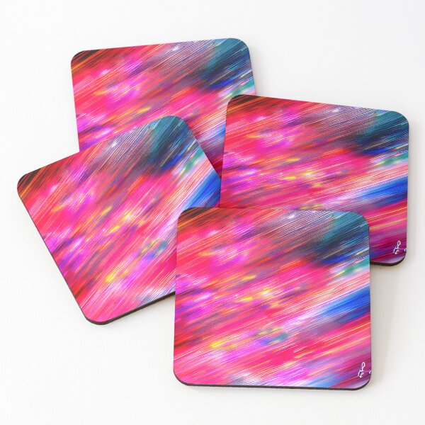 Item preview, thick dense paint pattern knife art - pink blue paint pattern #20 designed and sold by supeart.