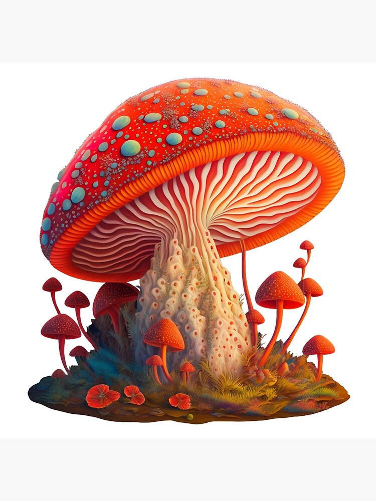 “Amanita muscaria magic Mushroom psychedelic psilocybin” Poster for