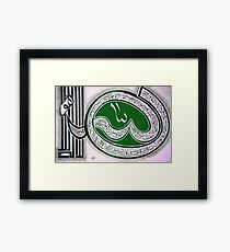 Ayatulkursi Calligraphy painting Framed Print