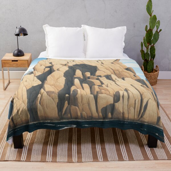 Item preview, Jeffrey Smart Inspired Art - Rocky Beach designed and sold by ArtzandDesignz.