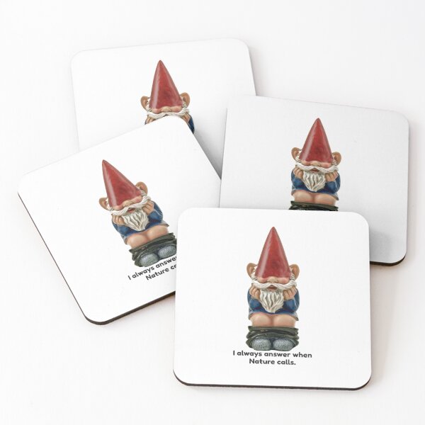 Aperçu de l'œuvre Je réponds toujours quand la nature m'appelle - Gnome de caca de toilette drôle de Noël créée et vendue par Chi  Gardens.