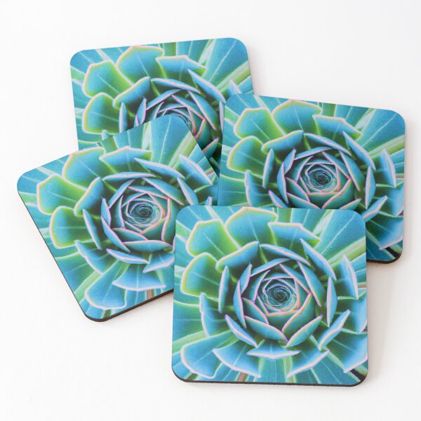 Artikelvorschau, teal flower fractal pattern entworfen und verkauft von Bakesales.