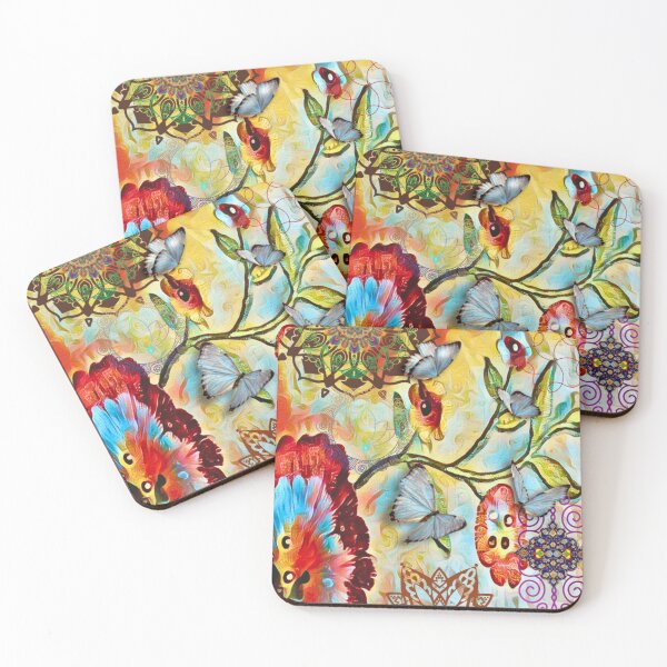 Artikelvorschau, Seidenblumen-Mandala entworfen und verkauft von lindosilks.