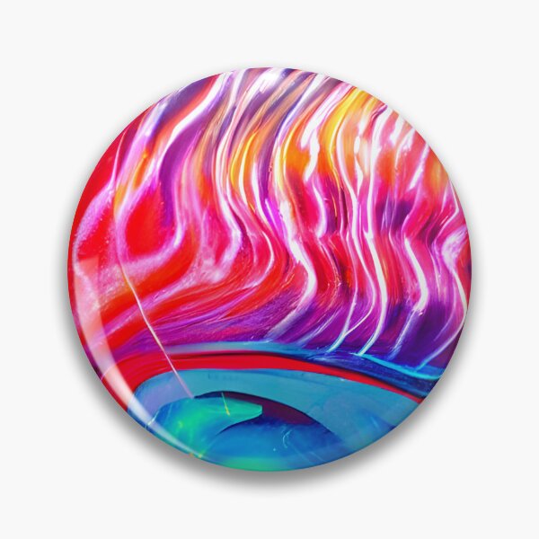 Item preview, thick dense paint pattern knife art - pink blue paint pattern #21 designed and sold by supeart.