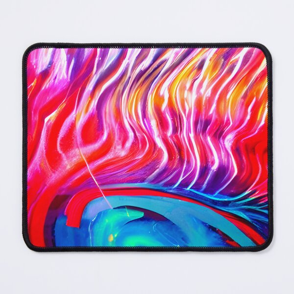 Item preview, thick dense paint pattern knife art - pink blue paint pattern #21 designed and sold by supeart.