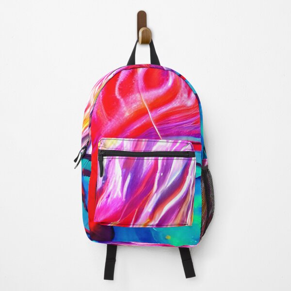 Item preview, thick dense paint pattern knife art - pink blue paint pattern #21 designed and sold by supeart.