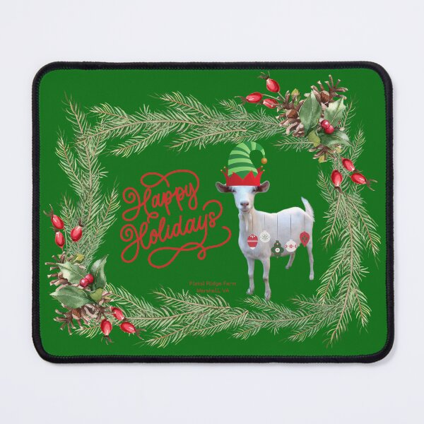 Item preview, Happy Holidays | Holiday Goats | Christmas Goats | Cute Goats | Funny Goats designed and sold by PistolRidgeFarm.