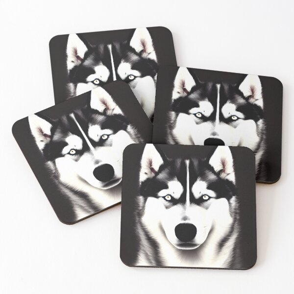 Aperçu de l'œuvre Portrait de chien coloré Husky Sibérien #45 créée et vendue par supeart.