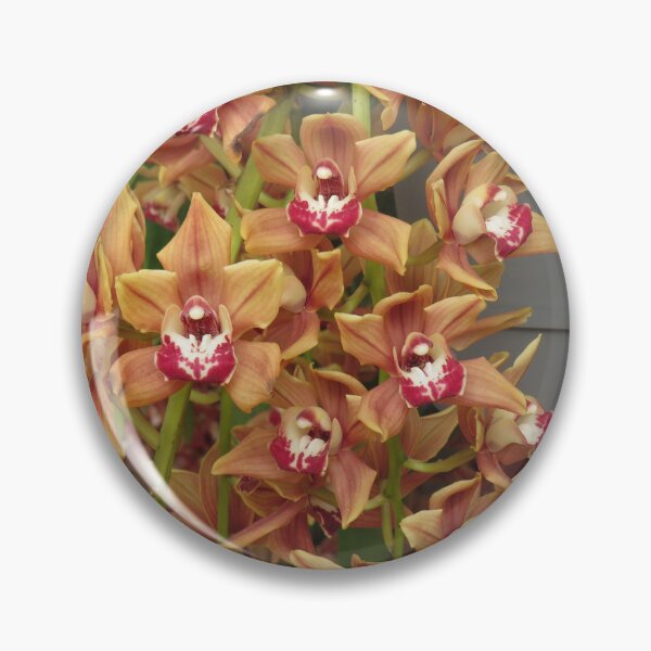 Item preview, Orange cymbidium flowers designed and sold by greentiger1.