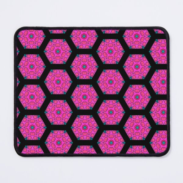 Item preview, Pink Blobs in the Hexagon designed and sold by debutpagesart.