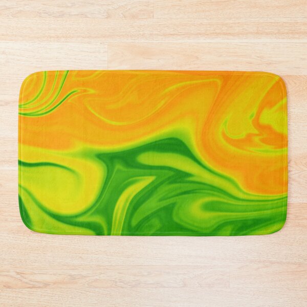 Item preview, Vibrant Peach Green Yellow  Liquid Art. Liquid Marble. Abstract Design. designed and sold by Jason123za.