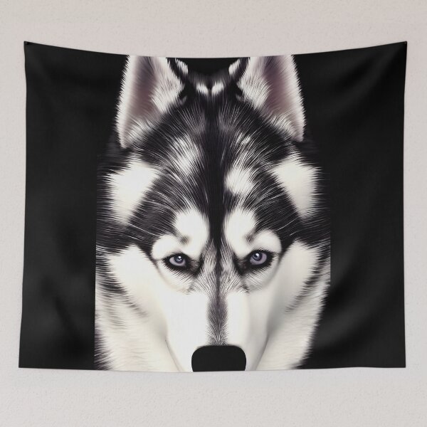Aperçu de l'œuvre portrait de chien anime husky #18 créée et vendue par supeart.