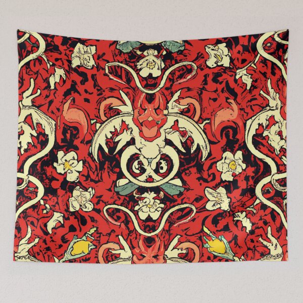 Item preview, liquid hot demon pattern designed and sold by Bakesales.