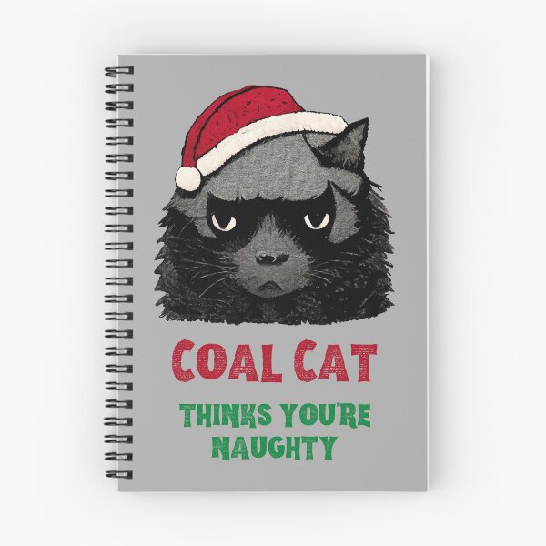 Aperçu de l'œuvre Chat de charbon de Noël drôle créée et vendue par MerchFever.