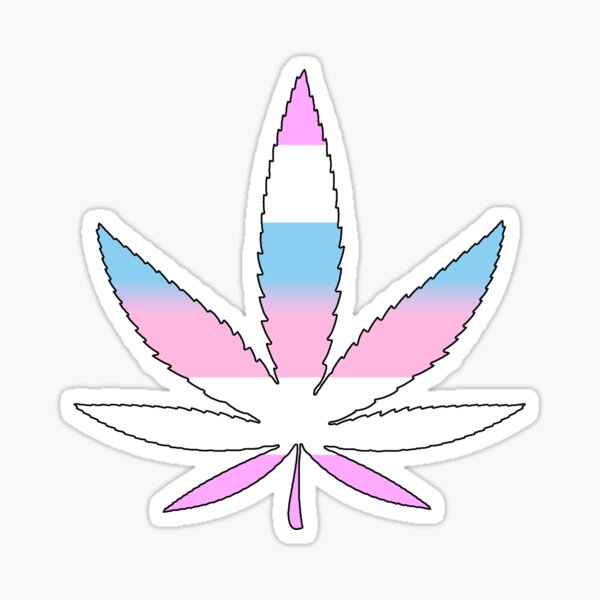 Weed - Intersex Pride Flag Sticker
