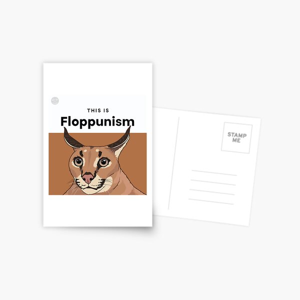 Drunk Floppa Meme Caracal Cat  Postcard for Sale by fomodesigns