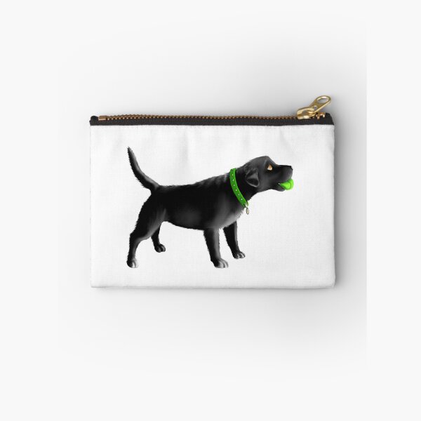 Artikelvorschau, Schwarzer Labrador-Welpe, der mit Ball spielt entworfen und verkauft von Tanya Crowley.