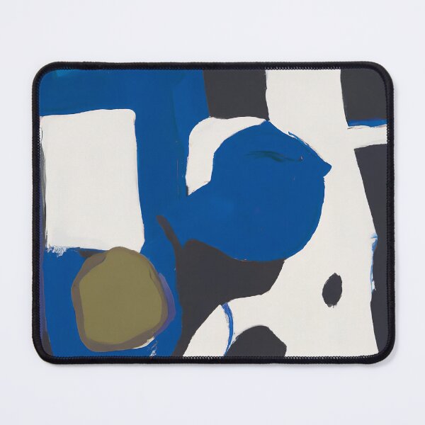Item preview, Night Shadows - Abstract Art - White, Black, Blue designed and sold by Inomaly Art.