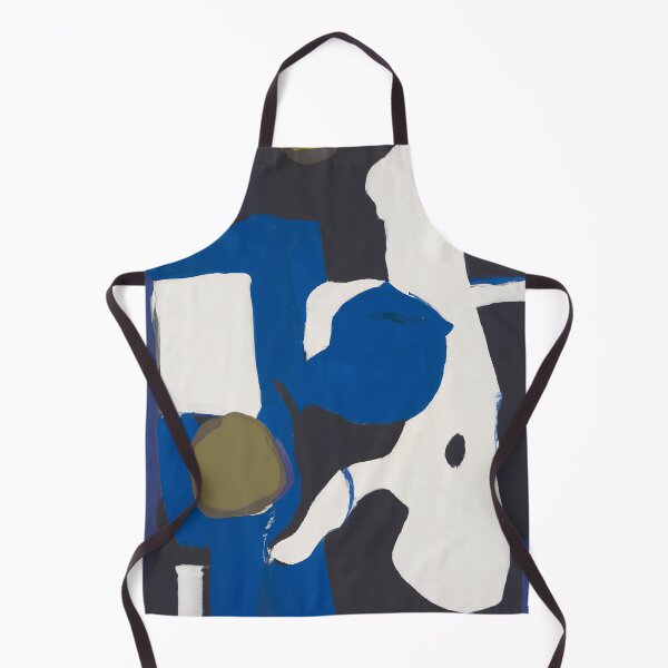 Item preview, Night Shadows - Abstract Art - White, Black, Blue designed and sold by Inomaly Art.