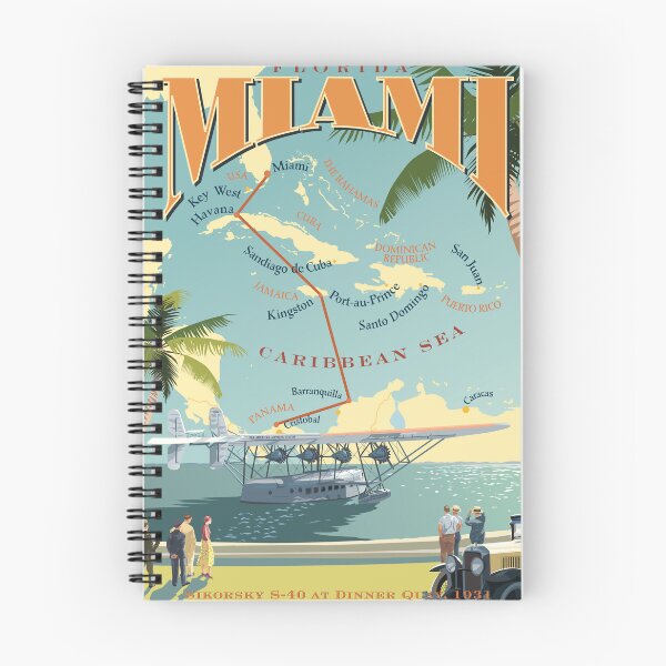 Artikelvorschau, Dinner Key, Miami, mit Sikorsky S-40, 1934 entworfen und verkauft von contourcreative.