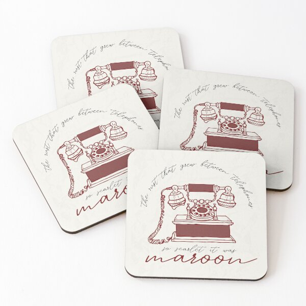 Item preview, Maroon: The Rust That Grew Between Telephones designed and sold by SwiftieStickers.