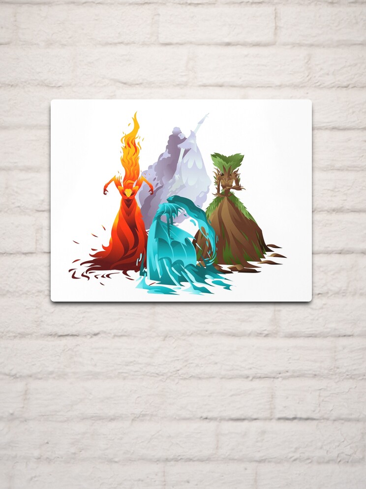 Elves & Elementals 11x17 Cardstock Prints Fire, Light, and Water