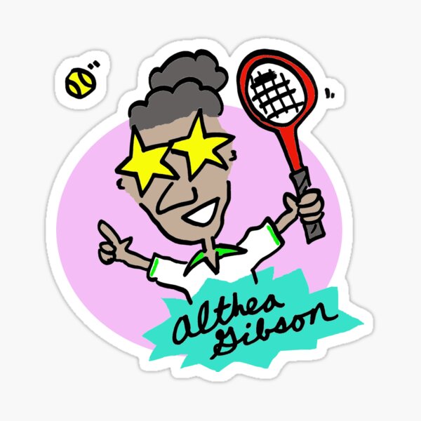 “Althea Gibson” Sticker for Sale by squeaktoy | Redbubble