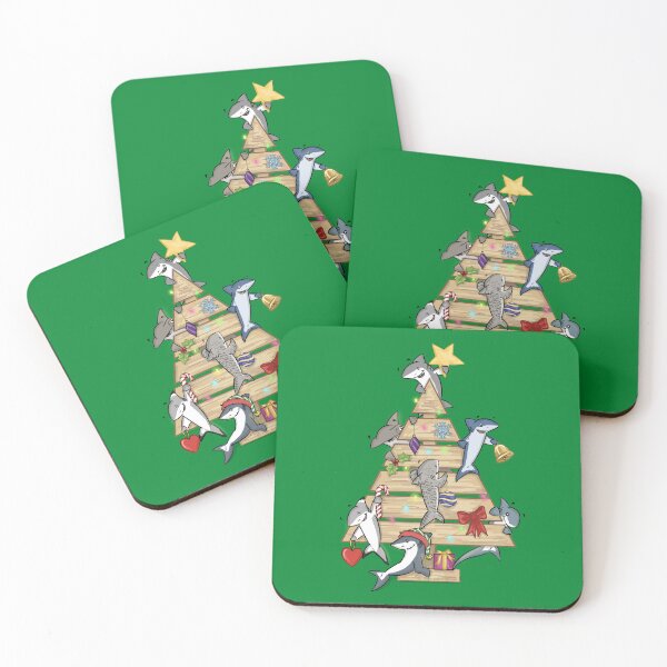 Item preview, Christmas Tree Sharks designed and sold by ohdakuwaqa.