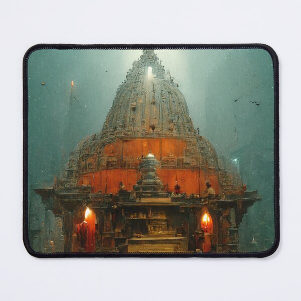 Item preview, Temple covered with fog designed and sold by AI-Collections.