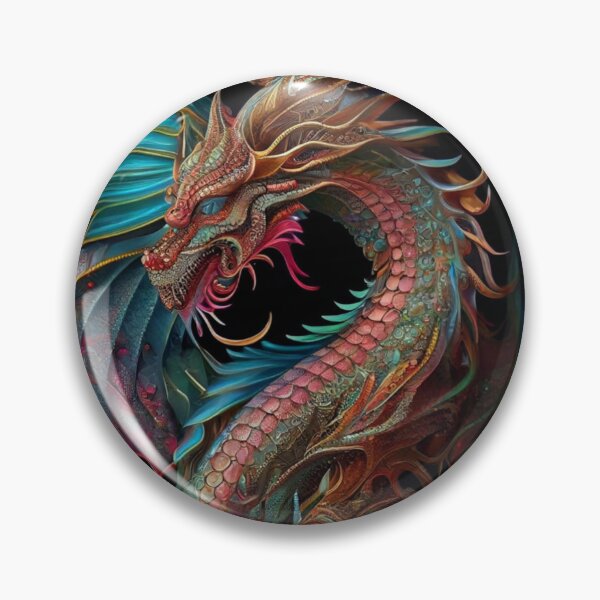 Item preview, 'Ornate Dragon' Series #3 - Beautiful Mythical Fantasy Dragon designed and sold by NewDesignPrints.