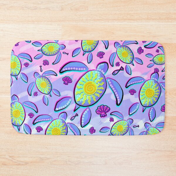 Item preview, Sea Turtle and Sun Abstract Glitch Ultraviolet Symbol  designed and sold by BluedarkArt.