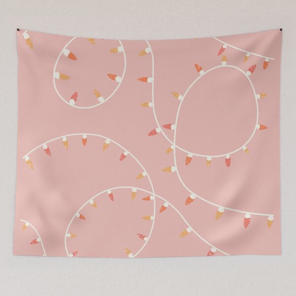 Item preview, Pink and orange string of lights designed and sold by Home Cyn Home.
