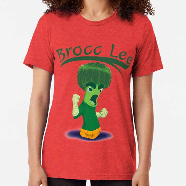 Brocc Lee - parody Rock Lee Tri-blend T-Shirt