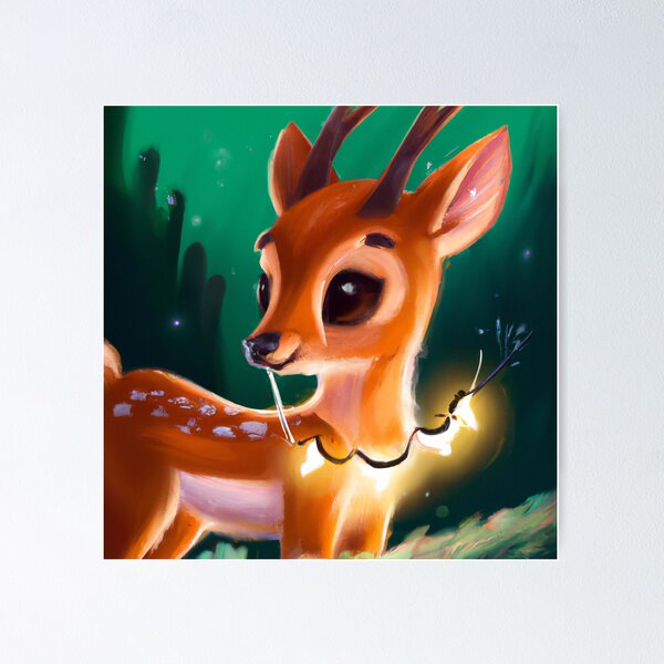 Item preview, Cute Impala Drawing designed and sold by WeHeartAnimals.