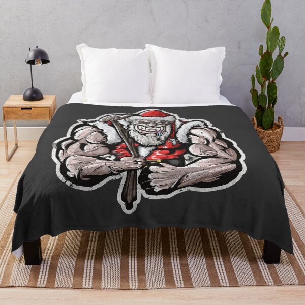 Item preview, Tough Buff Santa, the Christmas Powerlifter, Bodybuilder - Angry, Cross, Fit, Muscular designed and sold by ArtificialEye.