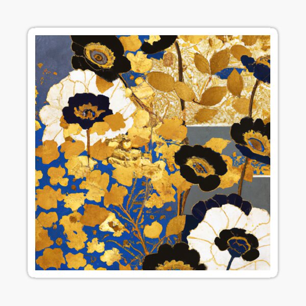 Item preview, Gustav Klimt Gold Floral designed and sold by maniacfitness.
