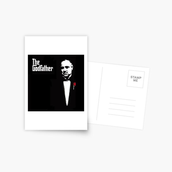The GODFATHER HOLDING CAT B&W TUX MOVIE 4x6 PROMO POSTER FLYER POSTCARD 