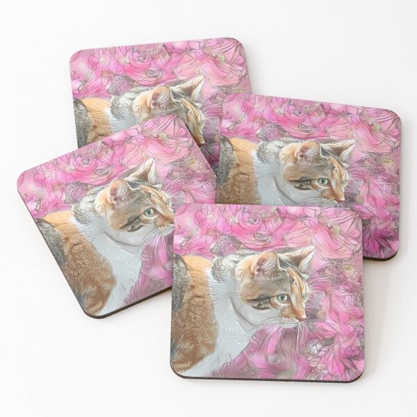 Item preview, Pretty Pink Calico Cat designed and sold by Kim Arnott.
