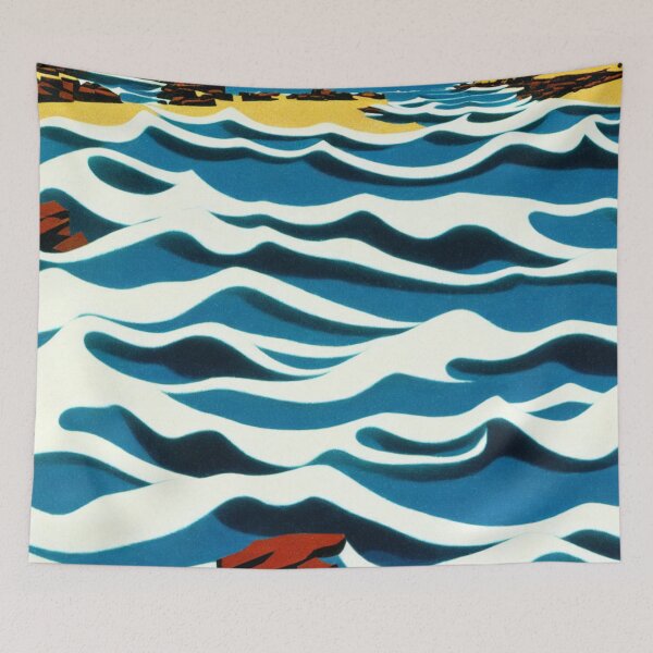 Item preview, Jeffrey Smart Inspired Art - Rocky Bay designed and sold by ArtzandDesignz.