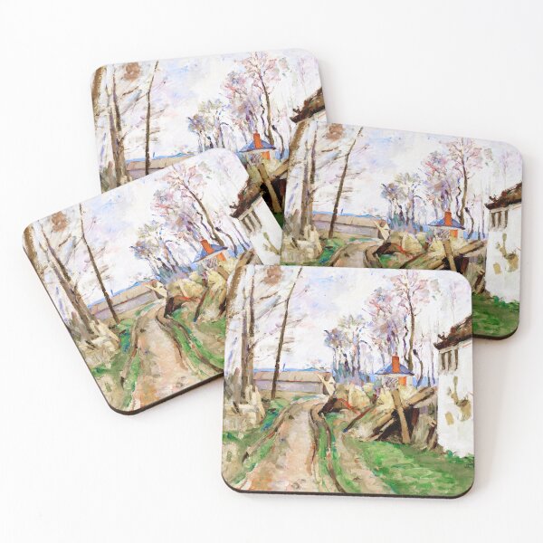 Item preview, HD PAUL CEZANNE - A Village Road near Auvers designed and sold by Go Logo Designs.