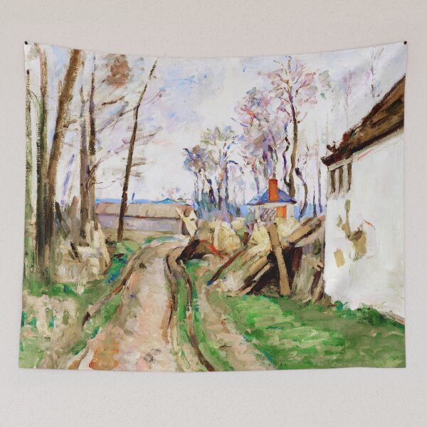 Item preview, HD PAUL CEZANNE - A Village Road near Auvers designed and sold by Go Logo Designs.