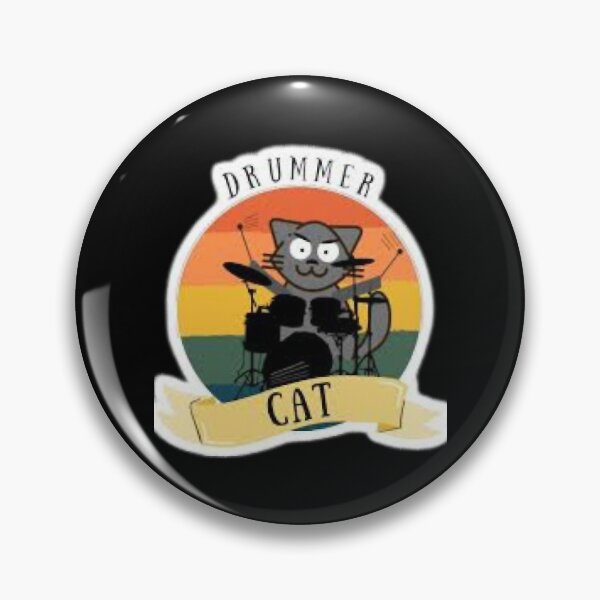 Item preview, Drummer cat _ nyango stra designed and sold by happystyling.