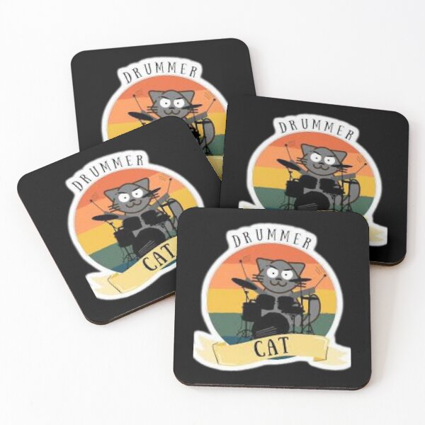 Item preview, Drummer cat _ nyango stra designed and sold by happystyling.