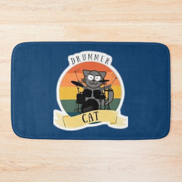 Item preview, Drummer cat _ nyango stra designed and sold by happystyling.
