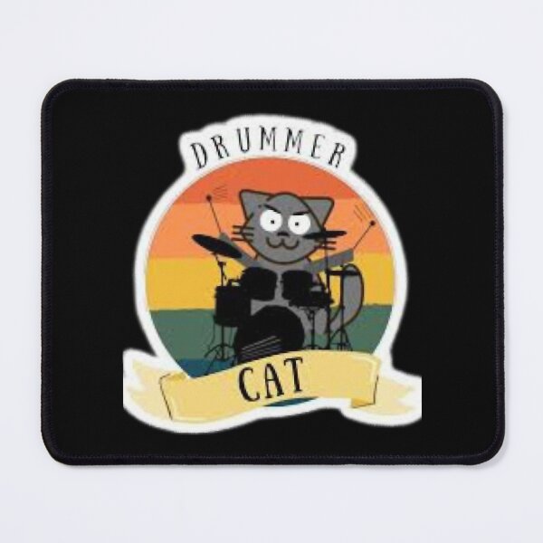 Item preview, Drummer cat _ nyango stra designed and sold by happystyling.