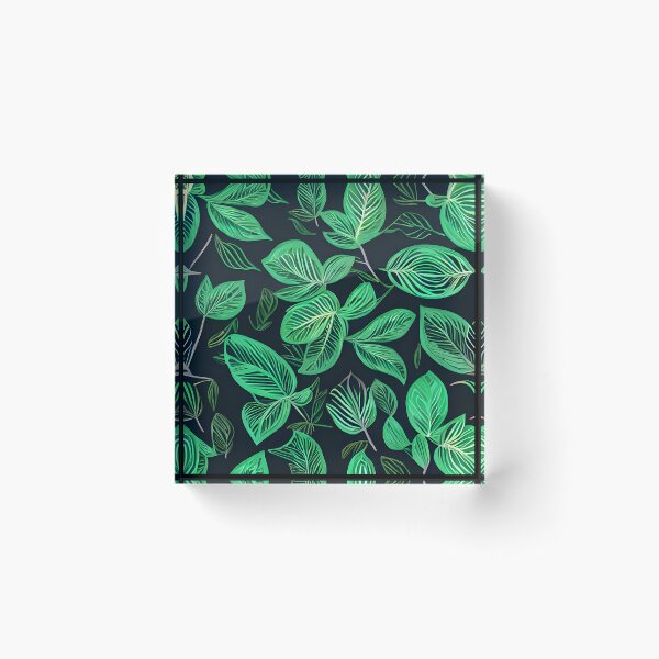 Item preview, Dark tropical green leaf patter #22 designed and sold by supeart.
