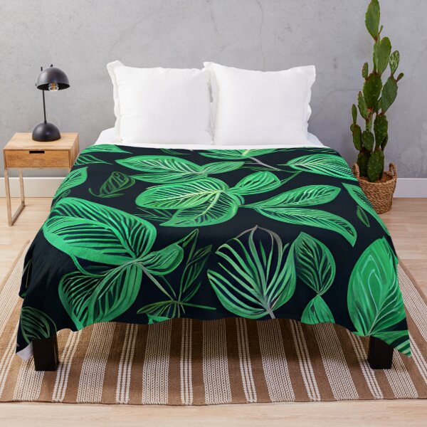Item preview, Dark tropical green leaf patter #22 designed and sold by supeart.