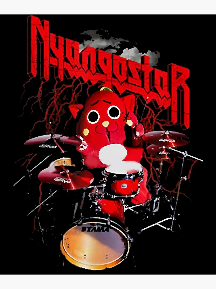 Nyango Star - Cute Japanese Chibi Mascot Metal Drummer Nyango Star - Cute Japanese Chibi Mascot Metal Drummer