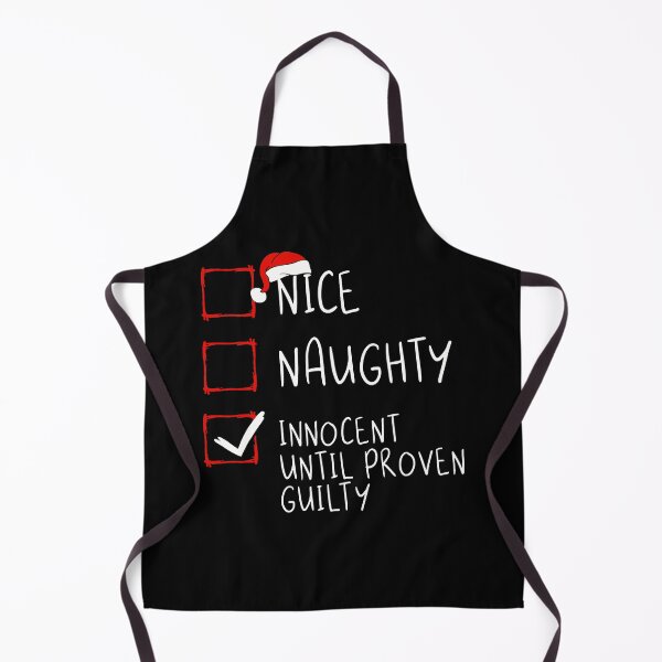 Item preview, Nice Naughty Innocent Until Proven Guilty Christmas List designed and sold by Anna Turner.