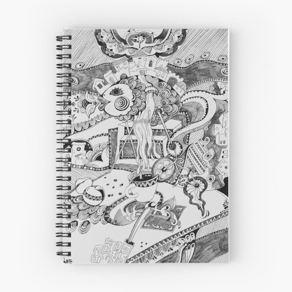 Item preview, abstract drawing, black and white fish designed and sold by KaterinaSan.